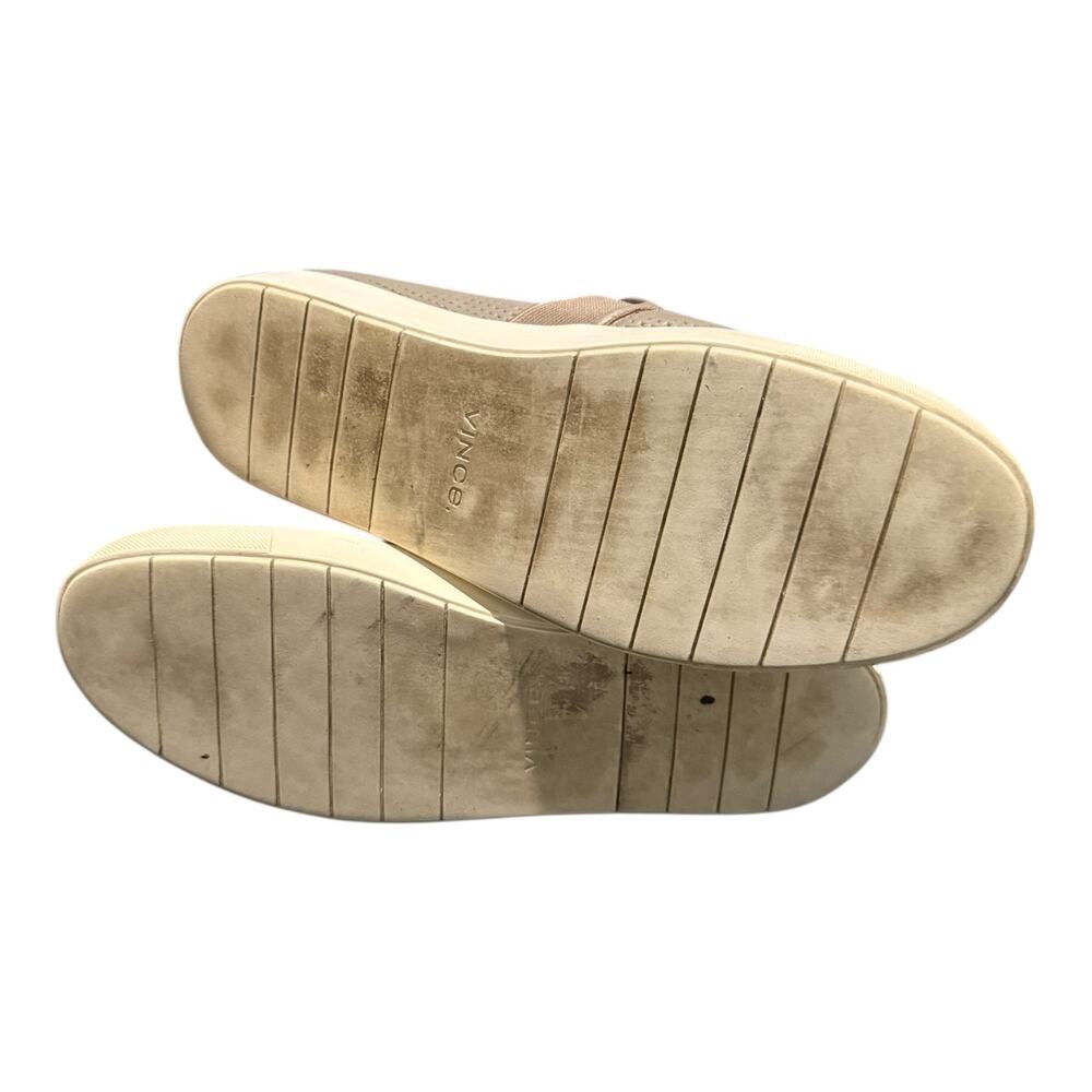 Vince Women's Gray Blair Perforated Leather Slip-On Sneaker Shoes Size 8.5 M - Picture 9 of 9
